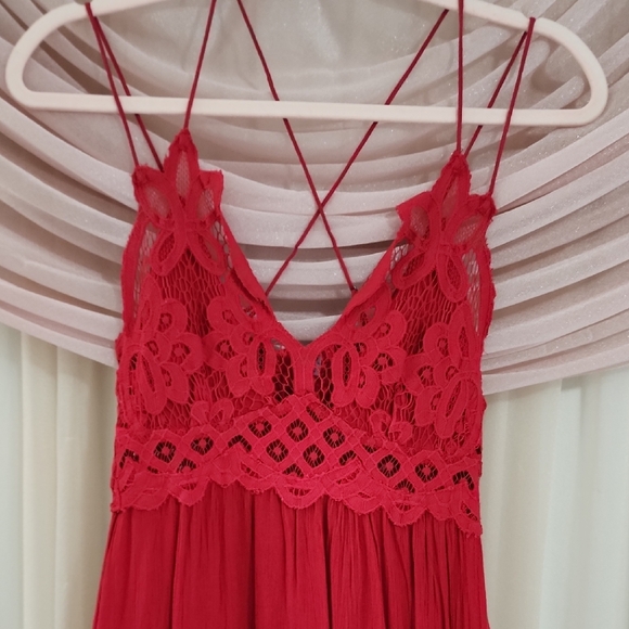 Free People Red Asymmetrical Dress - Picture 5 of 5